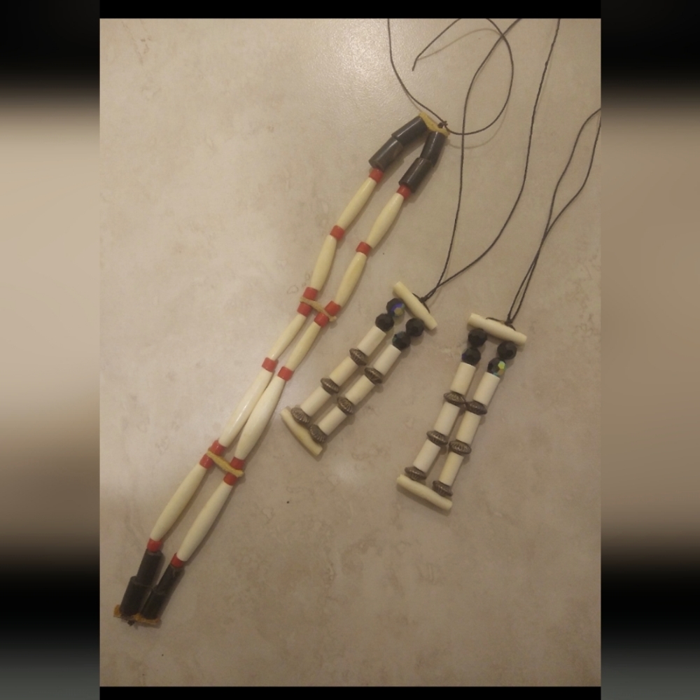 Beaded Necklace and Tassels